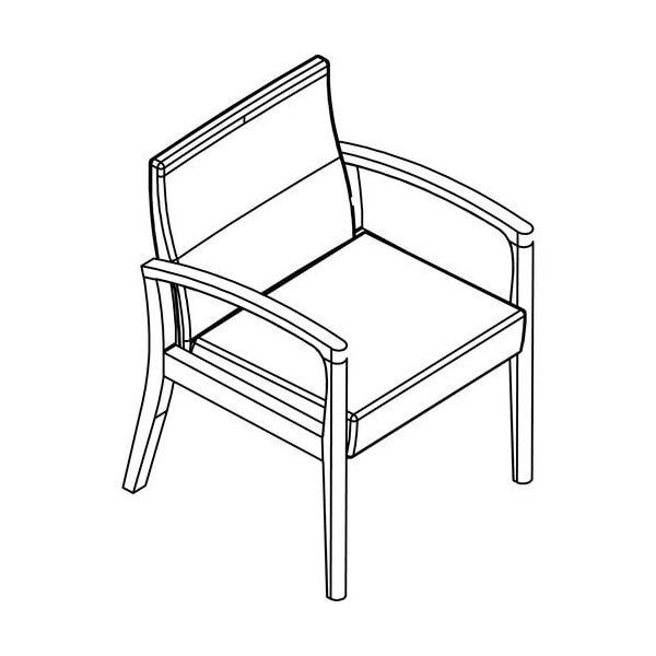 Groupe Lacasse Chair, Guest, Sencha, 24inWx24inDx33inH, Celery LASHEGAW4SL19 - main